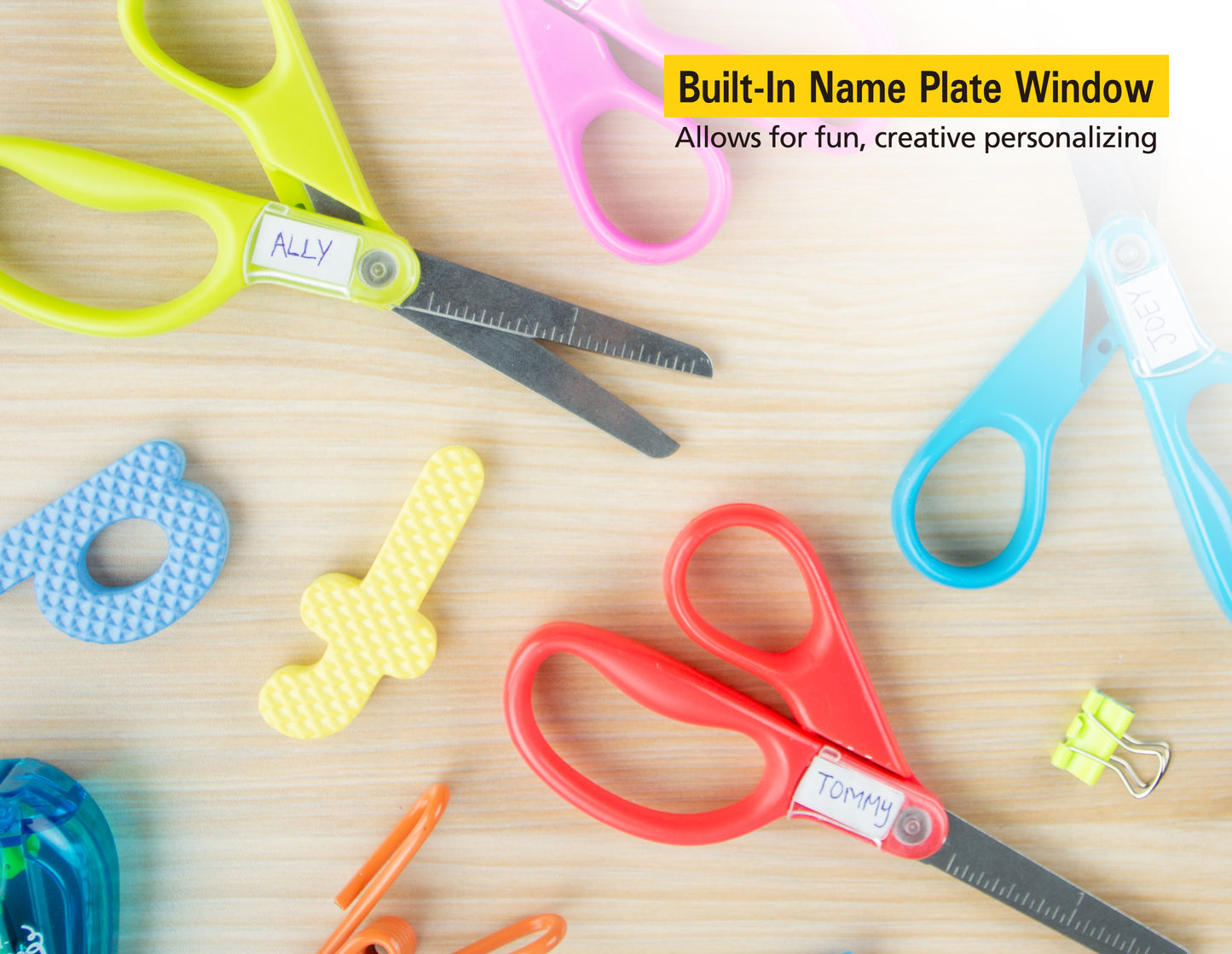 Stanley 5" Kids Scissors, Blunt Tip, Assorted Colors, 2 Pack